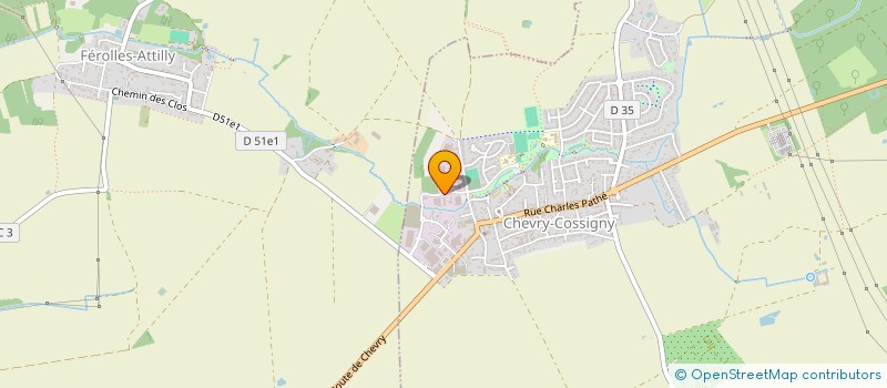 localisation de l'entreprise ENVIROPARTS  CHEVRY-COSSIGNY