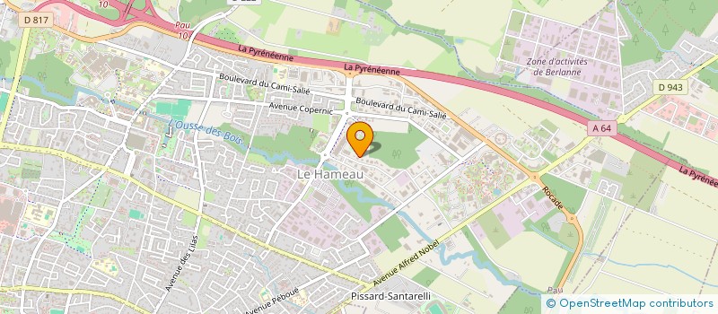 localisation de l'entreprise ENVIROTESTS à PAU