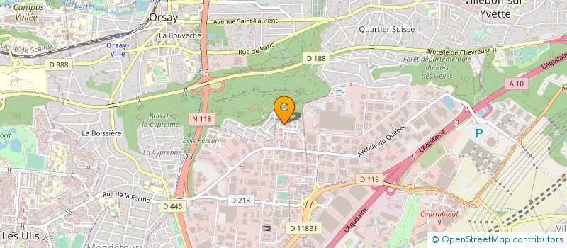 localisation de l'entreprise ENVIRPROD à LES ULIS