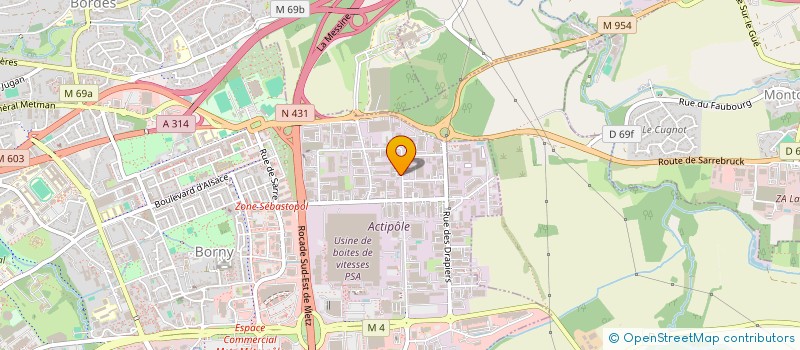 localisation de l'entreprise ENVIVERT  METZ