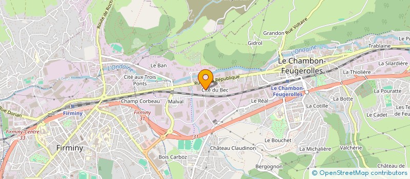 localisation de l'entreprise ENVJAN  LE CHAMBON-FEUGEROLLES