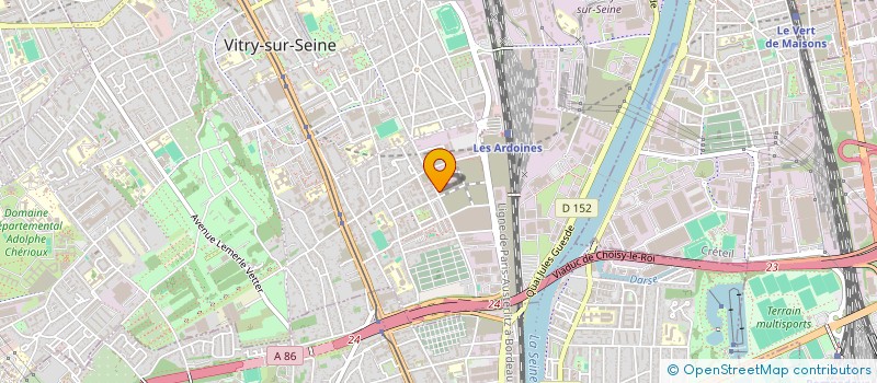 localisation de l'entreprise ENVOL à VITRY-SUR-SEINE