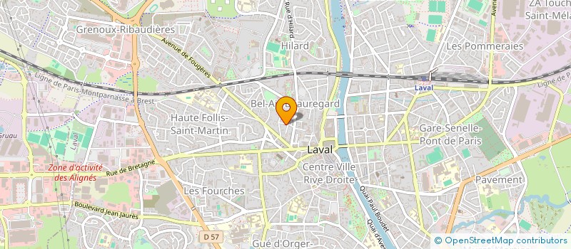 localisation de l'entreprise ENVOL à LAVAL