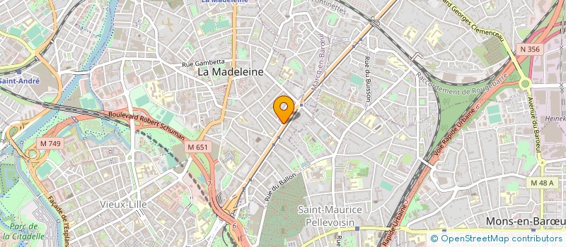 localisation de l'entreprise ENVOL à LA MADELEINE
