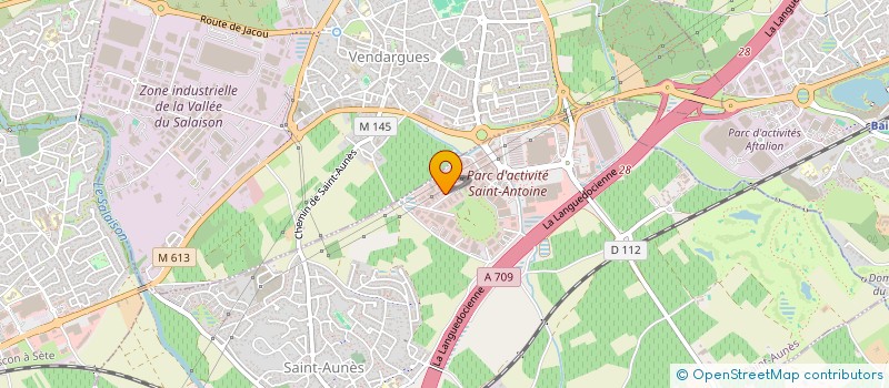 localisation de l'entreprise ENVOL  SAINT-AUNES