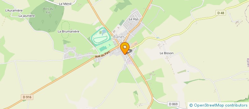 localisation de l'entreprise ENVOL 61 à RANES