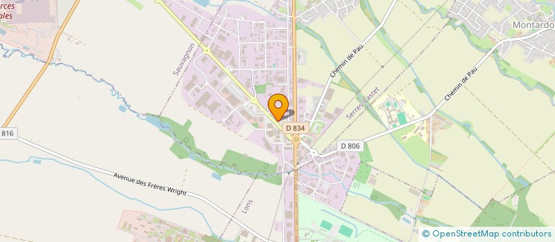 localisation de l'entreprise ENVOL 64  SERRES-CASTET