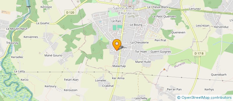 localisation de l'entreprise ENVOL ARTE  SAINTE-ANNE-D'AURAY