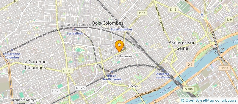 localisation de l'entreprise ENVOL BOIS  ASNIERES-SUR-SEINE