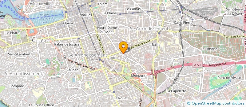localisation de l'entreprise ENVOL DES SENS à MARSEILLE
