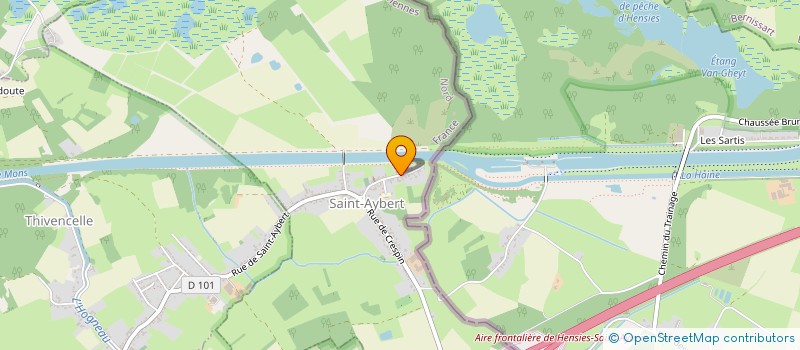localisation de l'entreprise ENVOL DU HAINAUT à SAINT-AYBERT