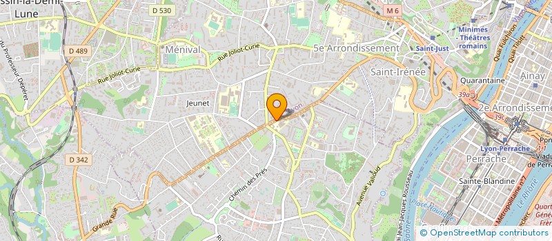 localisation de l'entreprise ENVOL EN VOL UN METIER POUR LES ENFANTS. à LYON