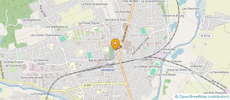 localisation de l'entreprise ENVOL ENVIRONNEMENT CENTRE à SAINT-OUEN