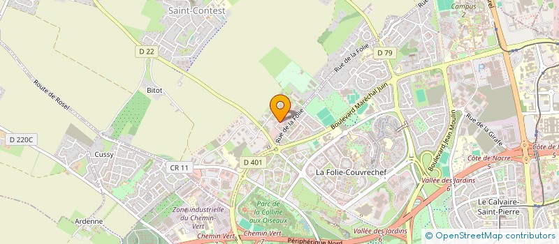 localisation de l'entreprise ENVOL ESPACE à SAINT-CONTEST
