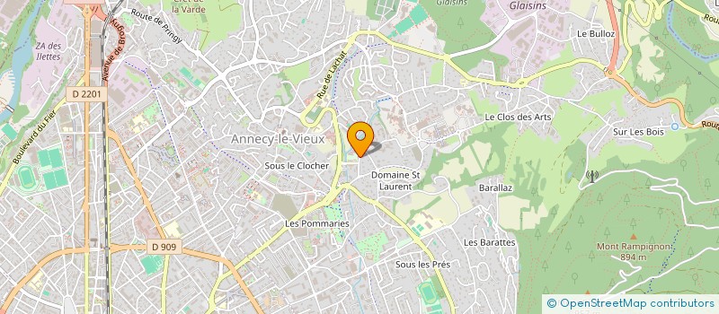 localisation de l'entreprise ENVOL ET DECOUVERTES à ANNECY