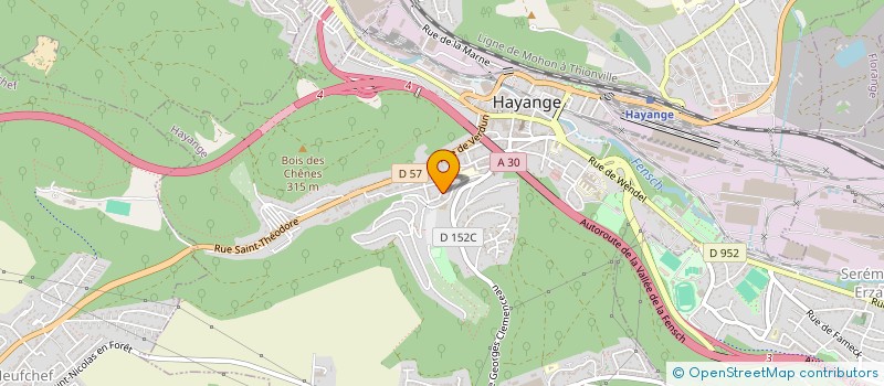 localisation de l'entreprise ENVOL'IMMO  HAYANGE