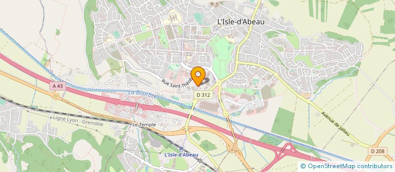 localisation de l'entreprise ENVOL ISERE AUTISME à L'ISLE-D'ABEAU