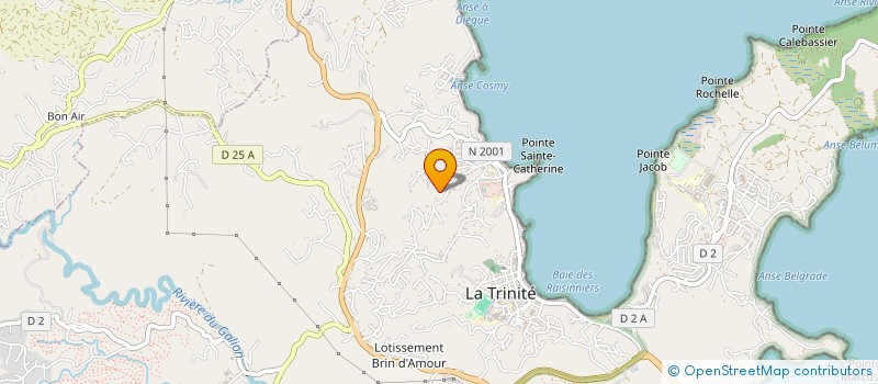 localisation de l'entreprise ENVOL3 MARTINIQUE à LA TRINITE