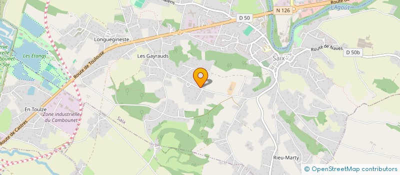 localisation de l'entreprise ENVOLE MOI à SAIX