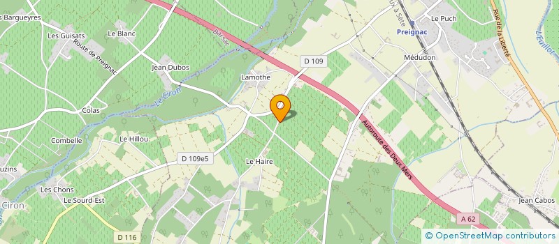 localisation de l'entreprise ENVOLE TOIT SUD GIRONDE à LANGON