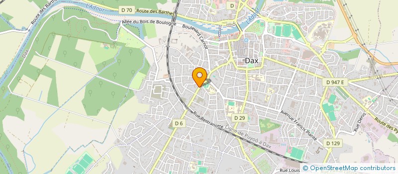 localisation de l'entreprise ENVOLEE DE DAX à DAX