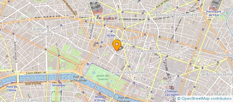 localisation de l'entreprise ENVOLEES à PARIS