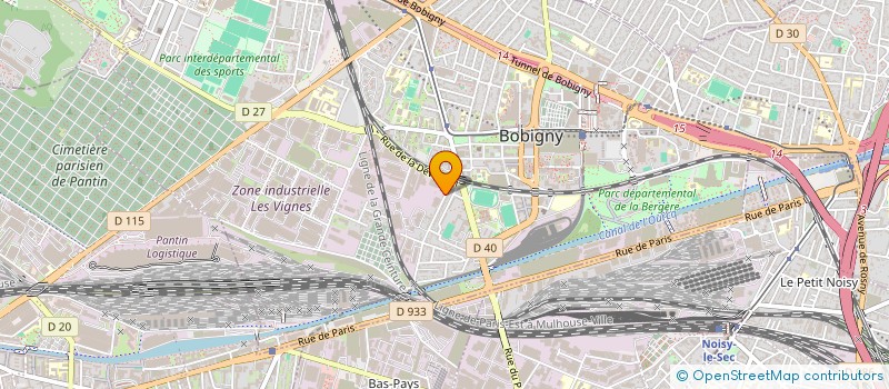 localisation de l'entreprise ENVOLS à BOBIGNY