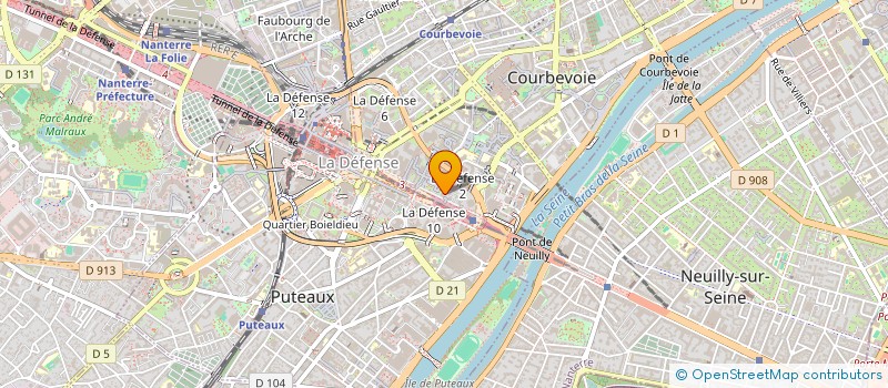localisation de l'entreprise ENVOS LTD à COURBEVOIE