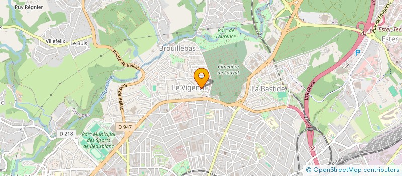 localisation de l'entreprise ENVOYES SPECIAUX SANS FRONTIERES à LIMOGES