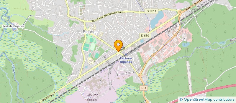 localisation de l'entreprise ENY ONE  BIGANOS