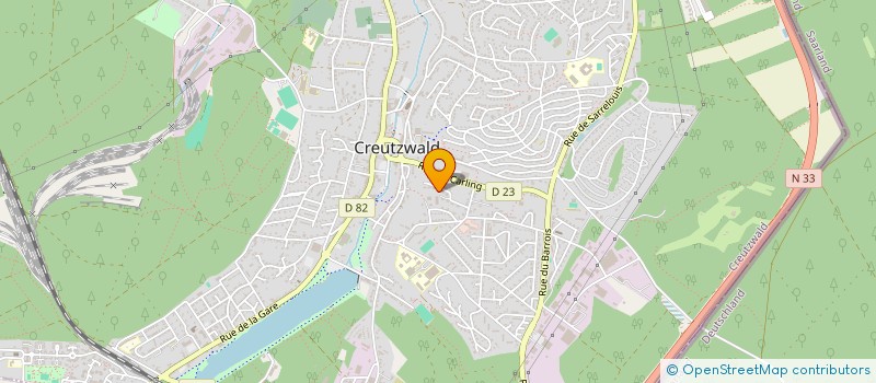 localisation de l'entreprise ENYA  CREUTZWALD