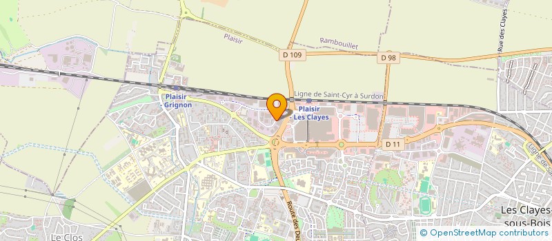 localisation de l'entreprise ENYOS ACCUEIL à PLAISIR