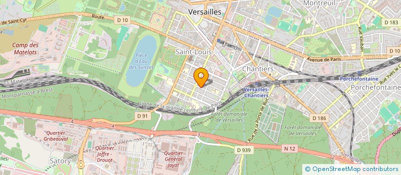 localisation de l'entreprise ENYOTECK à VERSAILLES