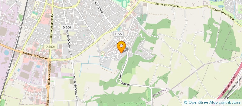 localisation de l'entreprise ENYTEX à MONTELIMAR