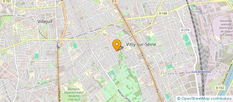 localisation de l'entreprise ENZA  VITRY-SUR-SEINE