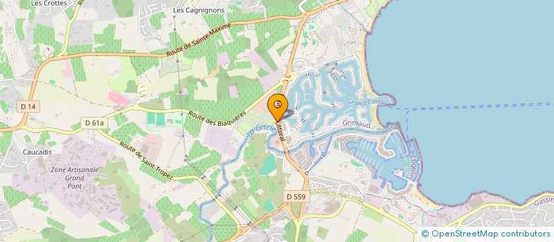 localisation de l'entreprise ENZACK à GRIMAUD