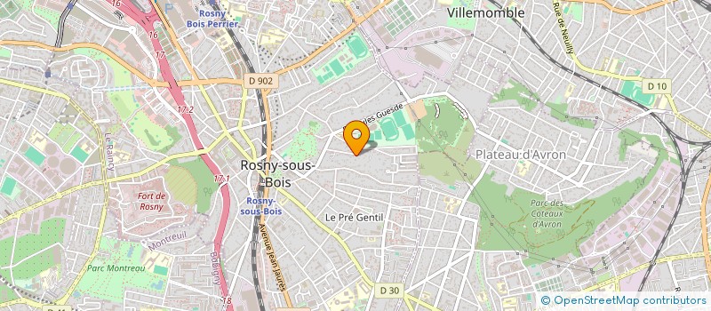 localisation de l'entreprise ENZAD à ROSNY-SOUS-BOIS