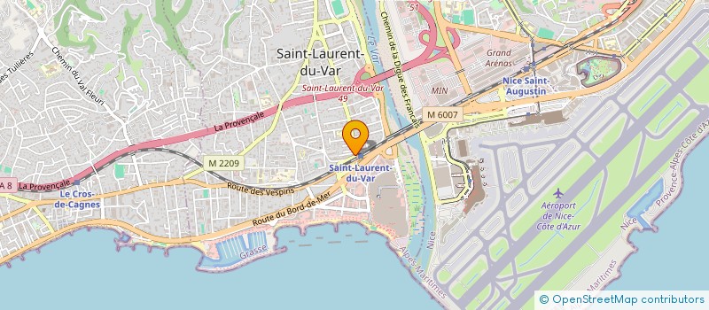 localisation de l'entreprise ENZALI à SAINT-LAURENT-DU-VAR