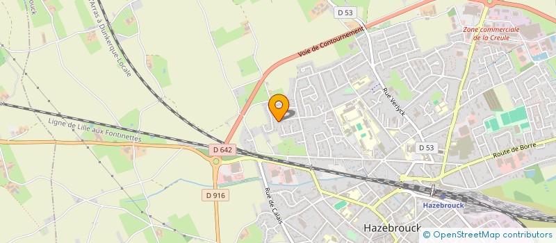 localisation de l'entreprise ENZHUGCLEM  HAZEBROUCK
