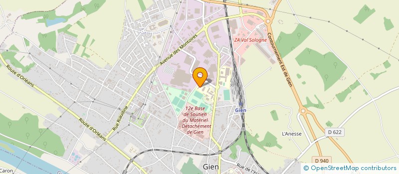 localisation de l'entreprise ENZO à GIEN