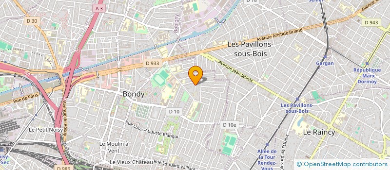 localisation de l'entreprise ENZO  BONDY