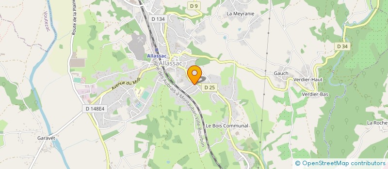 localisation de l'entreprise ENZO à ALLASSAC