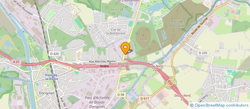 localisation de l'entreprise ENZO  ROOST-WARENDIN