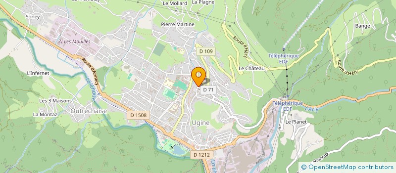 localisation de l'entreprise ENZO  UGINE