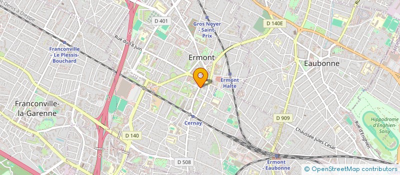 localisation de l'entreprise ENZO 95 à ERMONT