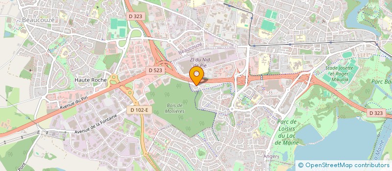 localisation de l'entreprise ENZO BATI à ANGERS