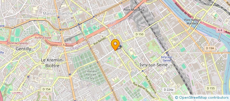 localisation de l'entreprise ENZO BATIMENT ELECTRICITE  IVRY-SUR-SEINE