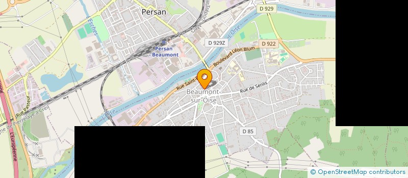 localisation de l'entreprise ENZO COIFFURE  BEAUMONT-SUR-OISE