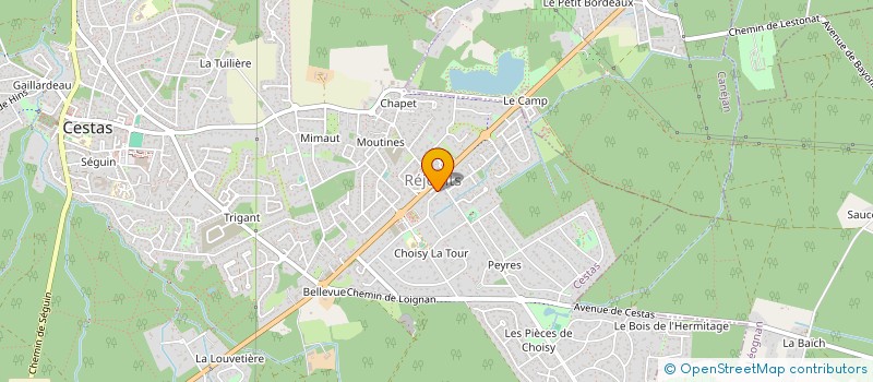 localisation de l'entreprise ENZO HUGO  CESTAS