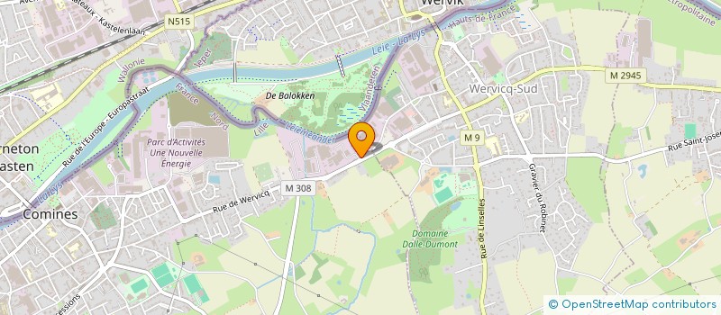 localisation de l'entreprise ENZO PATRIMOINE  COMINES